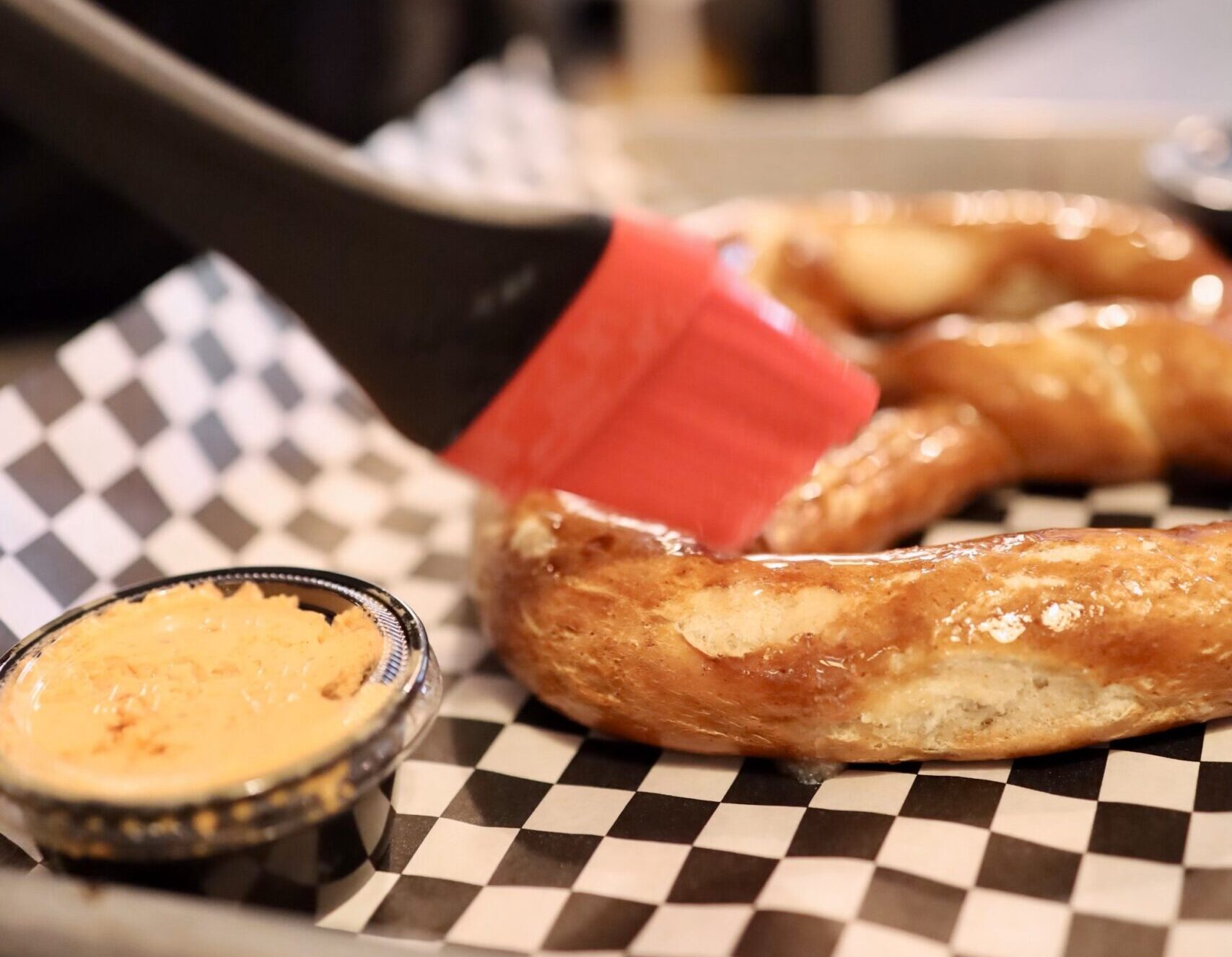 Flatstick Pub pretzel